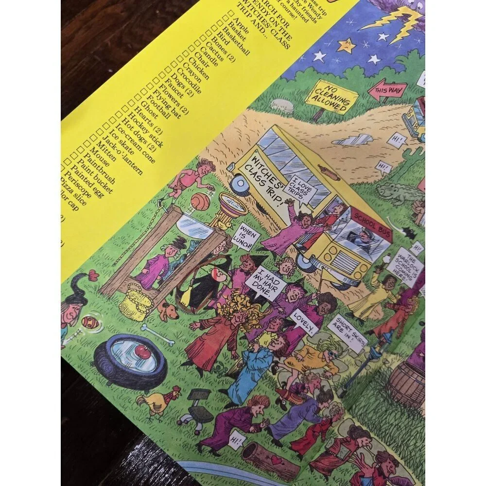 Vintage 90s Where's Wendy the Witch Search and Find Book